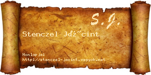 Stenczel Jácint névjegykártya